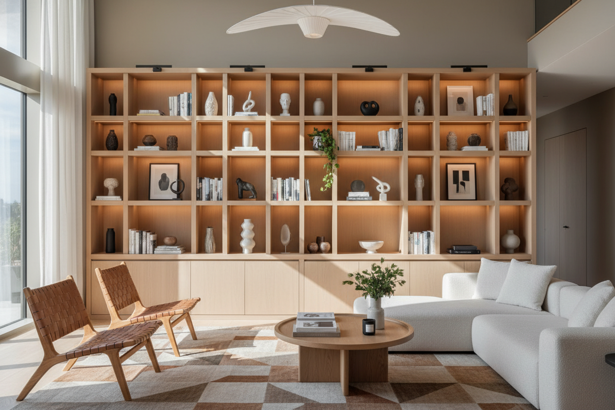 How an Architectural Bookcase Fixed My Builder-Grade Living Room – HOMSEE