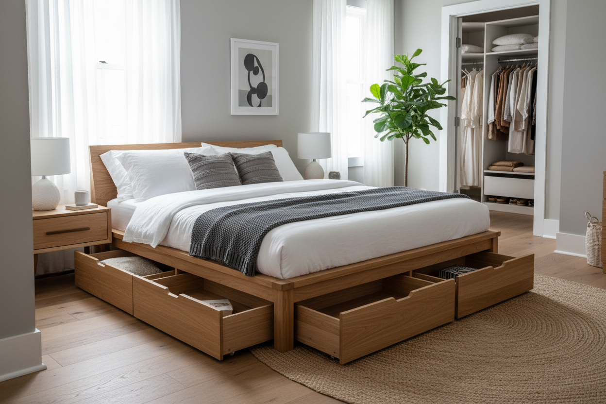 The Common 6 Drawer Storage Bed Layout Mistake – HOMSEE