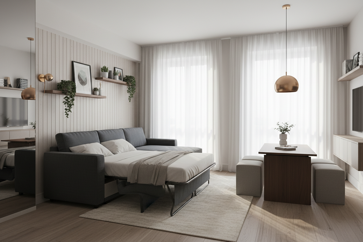 Mastering the Sectional Sleeper Sofa Small Space Layout – HOMSEE