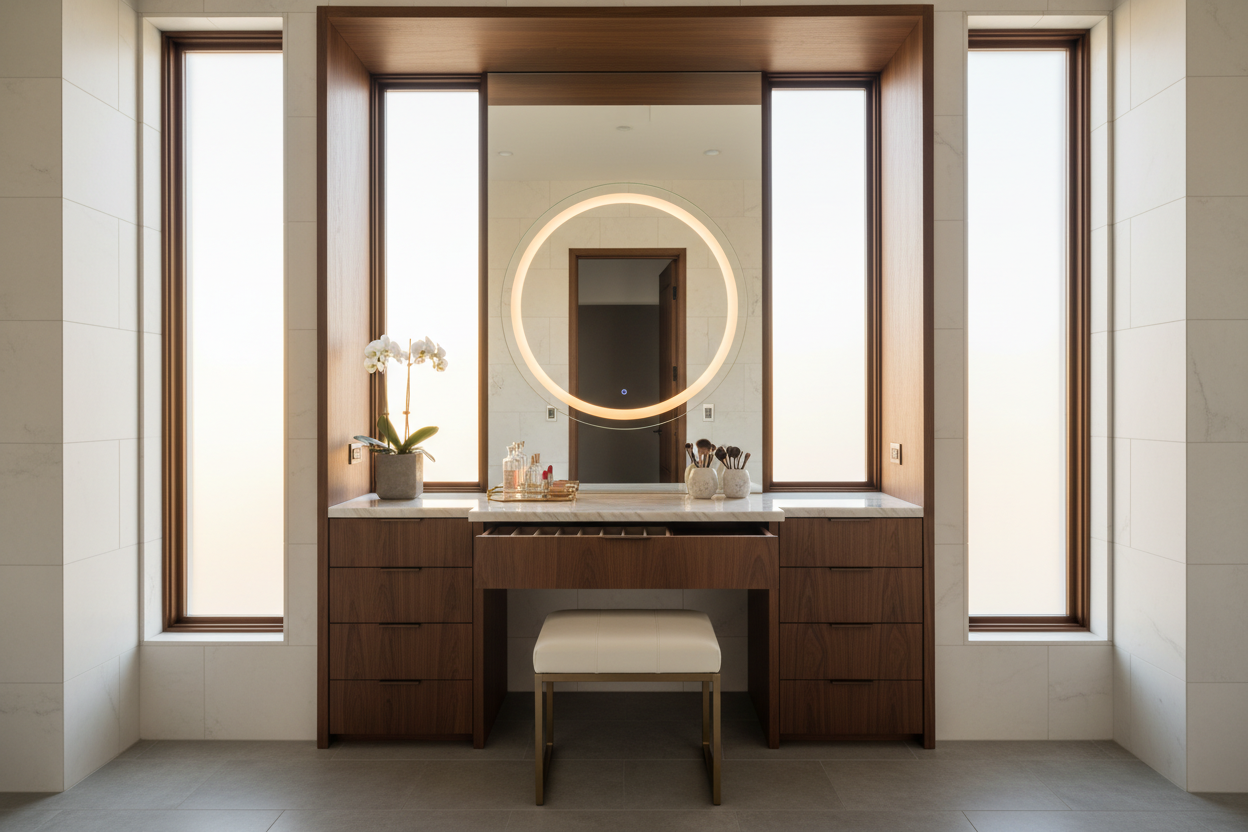 Designing a Built In Vanity Makeup for High-End Luxury – HOMSEE