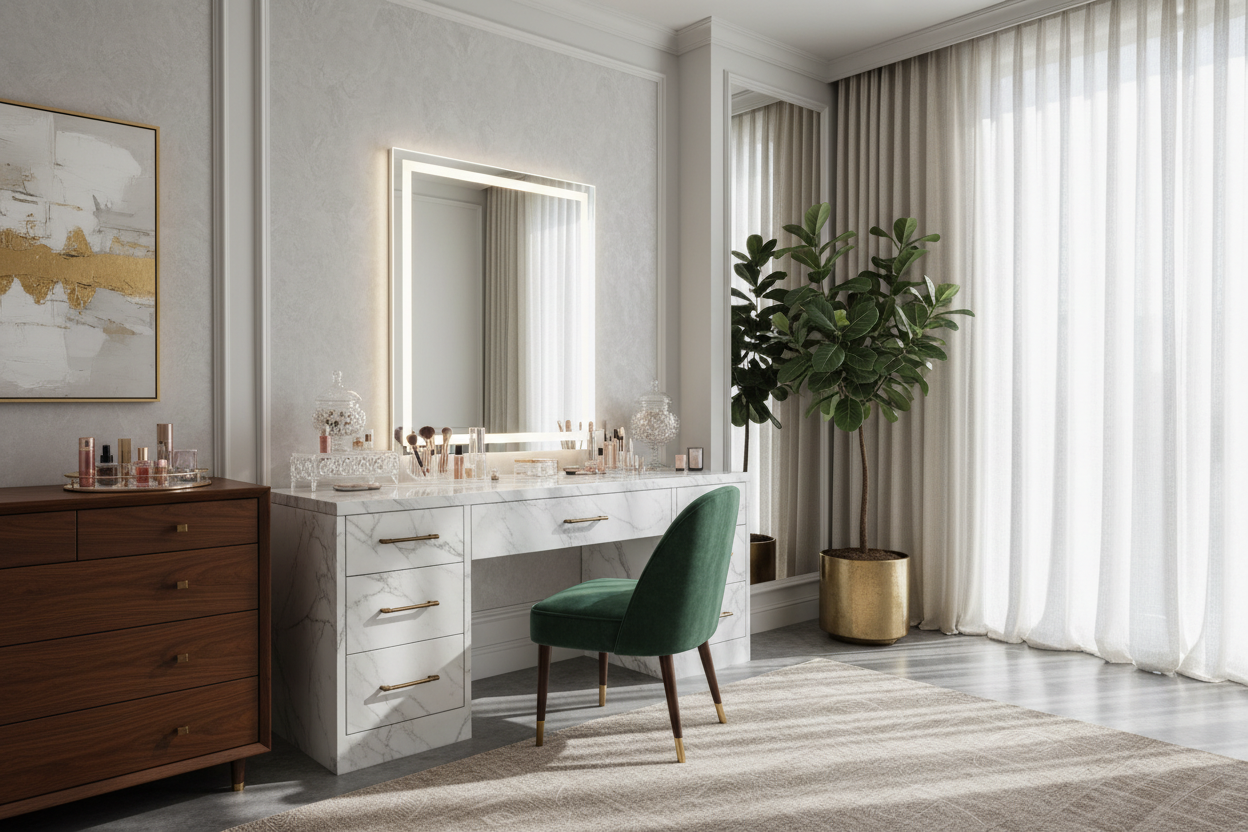 Luxury Makeup Rooms: How to Design a High-End Vanity Space – HOMSEE