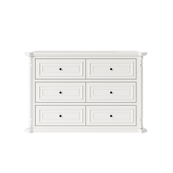 6-Drawer Modern Dresser with Fluted Details