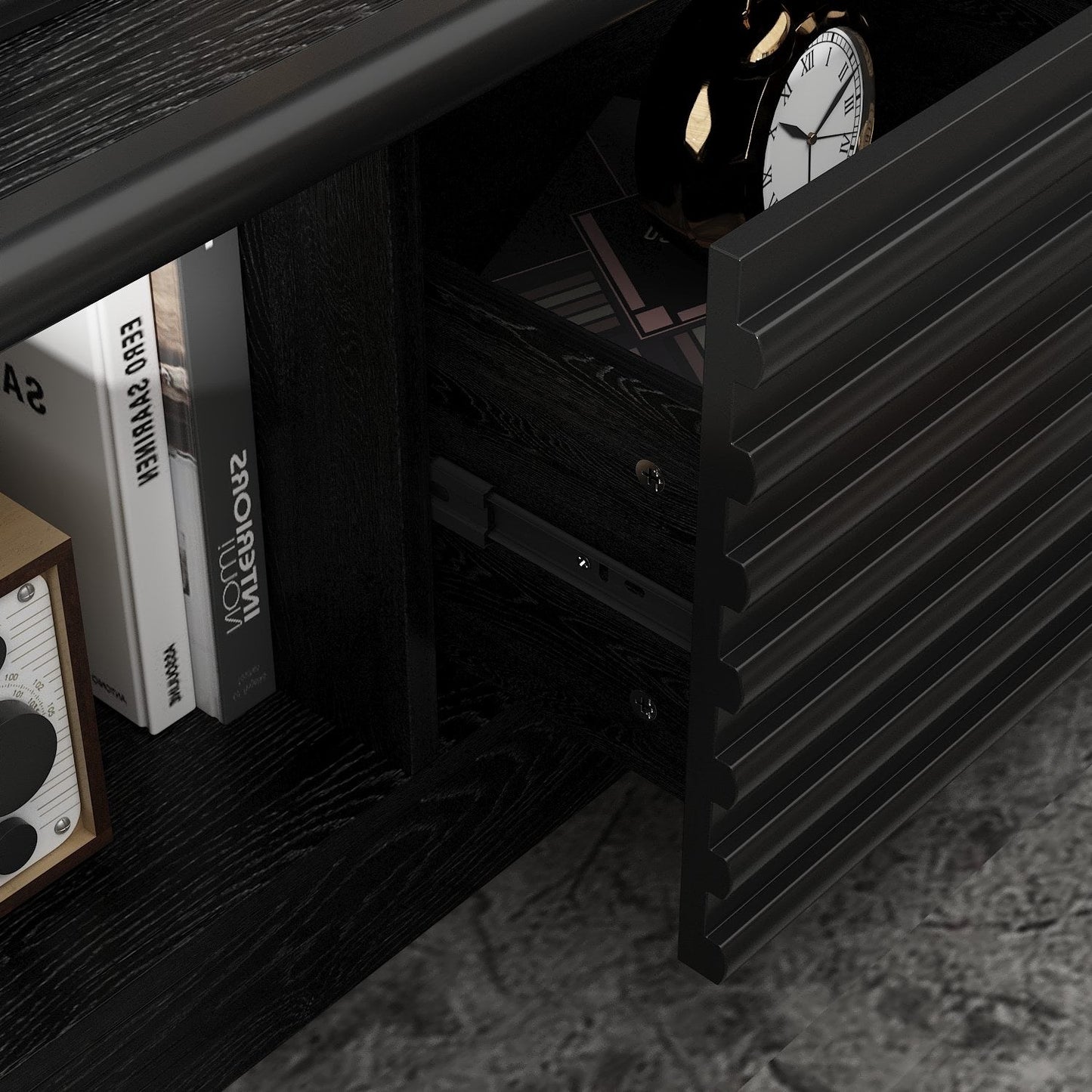 78.5'' W 3-Drawer TV Stand Media Console With 2-Cabinet