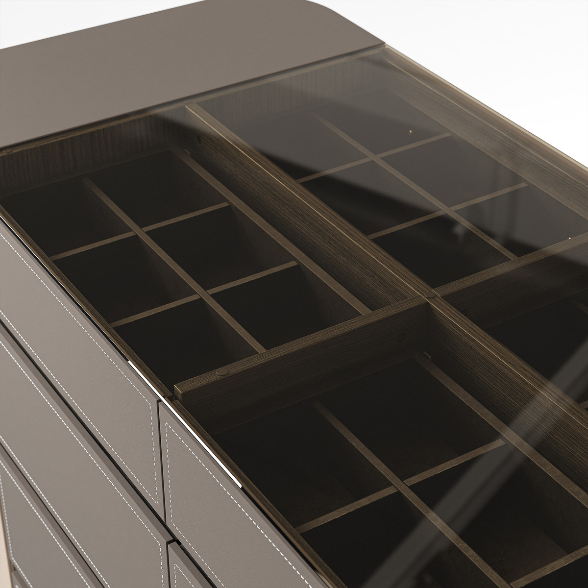 Pelle Jewelry Island with Drawers