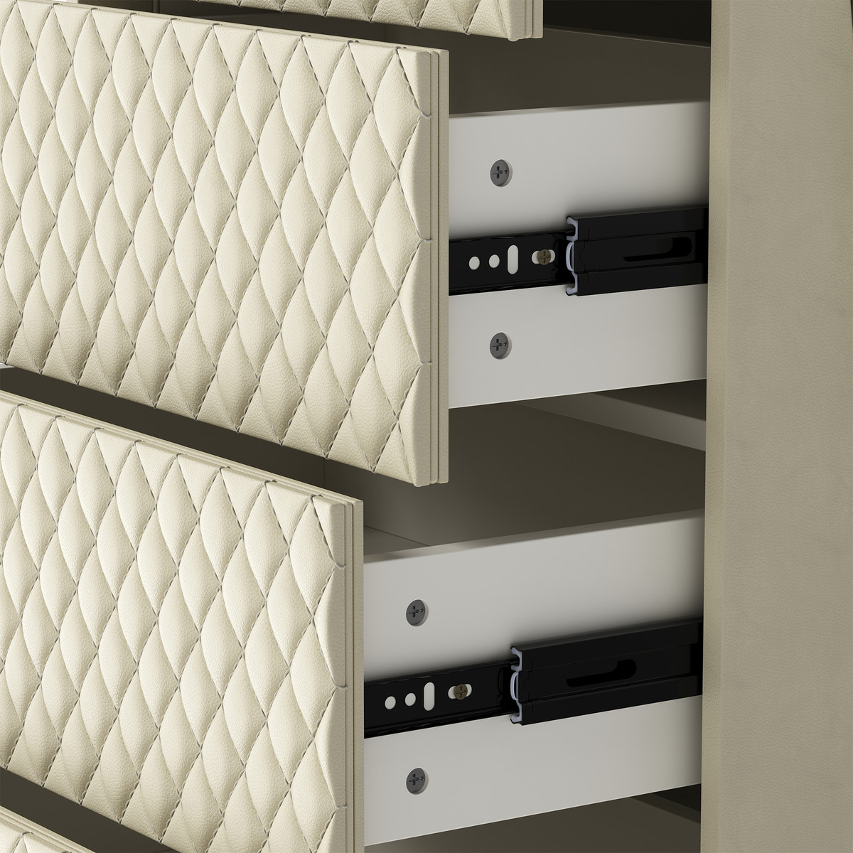 Sartelle Diamond-Stitch Chest