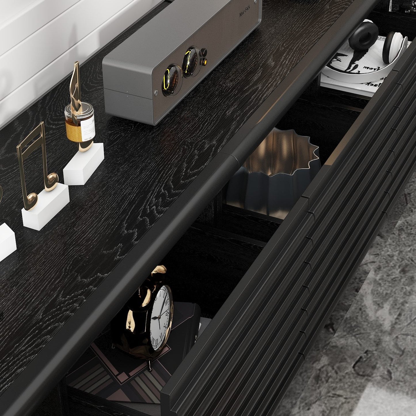 78.5'' W 3-Drawer TV Stand Media Console With 2-Cabinet