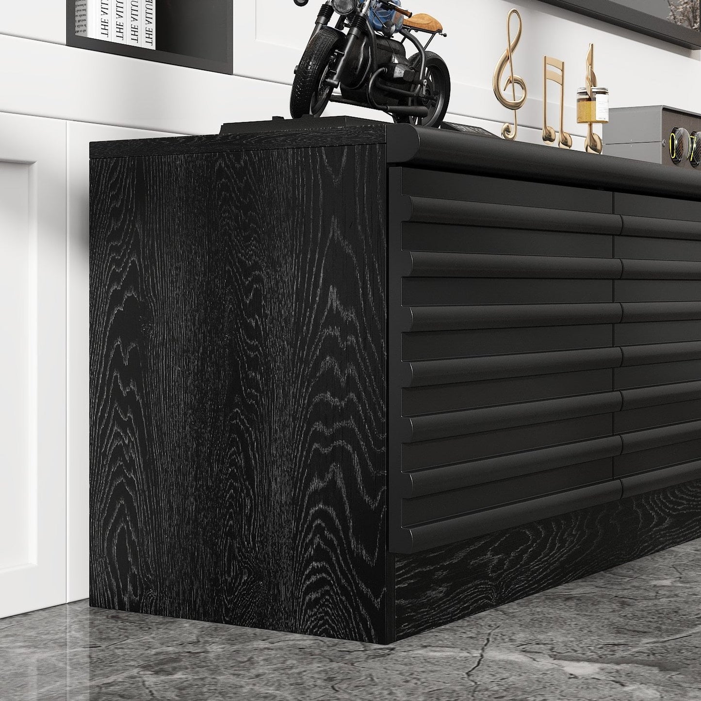78.5'' W 3-Drawer TV Stand Media Console With 2-Cabinet