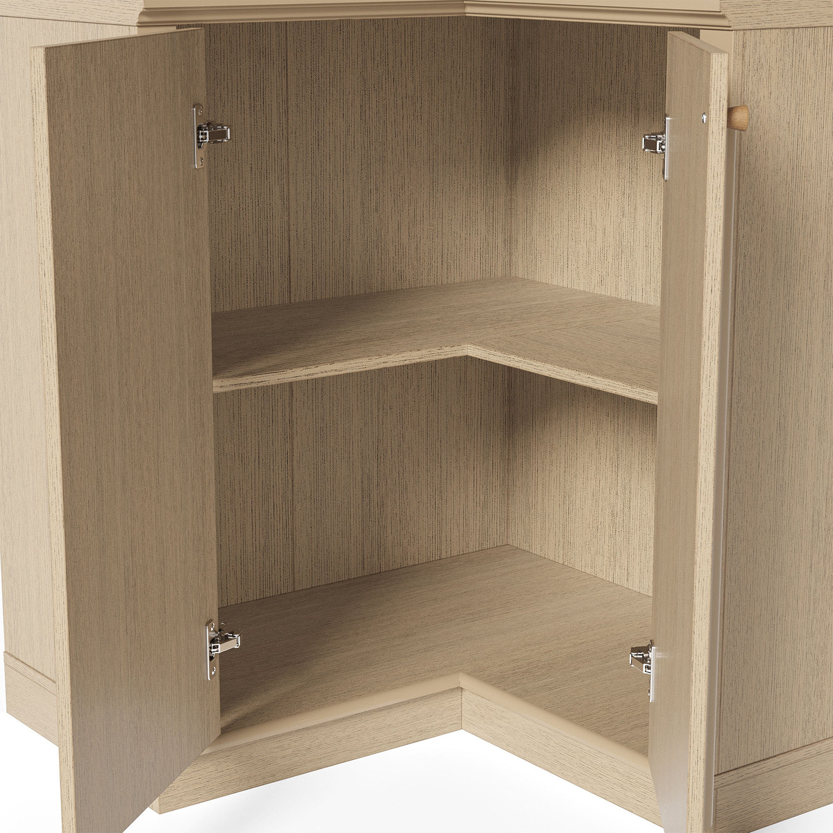 Ladder Bookcase Wall Unit with Corner Cabinet