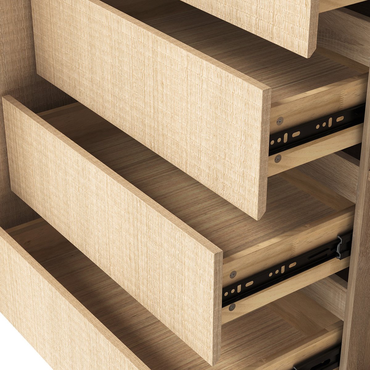 Orbis Rounded Edge Sideboard – Natural Wood