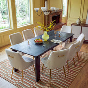 9-Piece Black Walnut Dining Set for 8