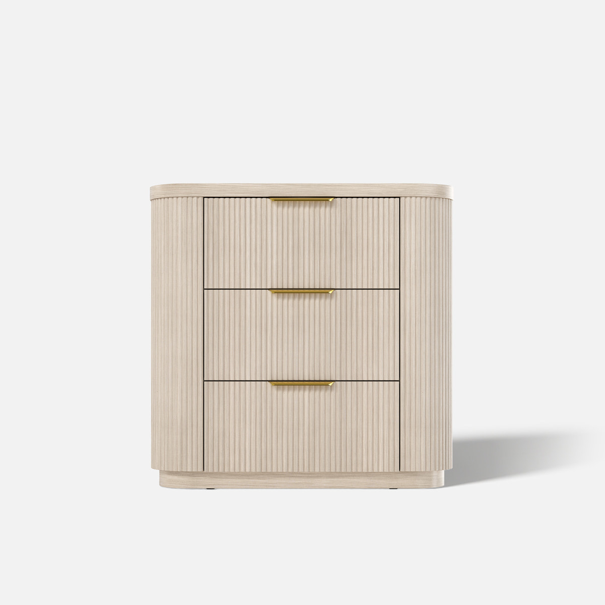 Elwood Reeded 3-Drawer Dresser