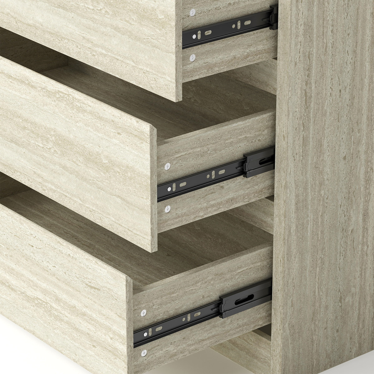 Travero 3-Drawer Nightstand