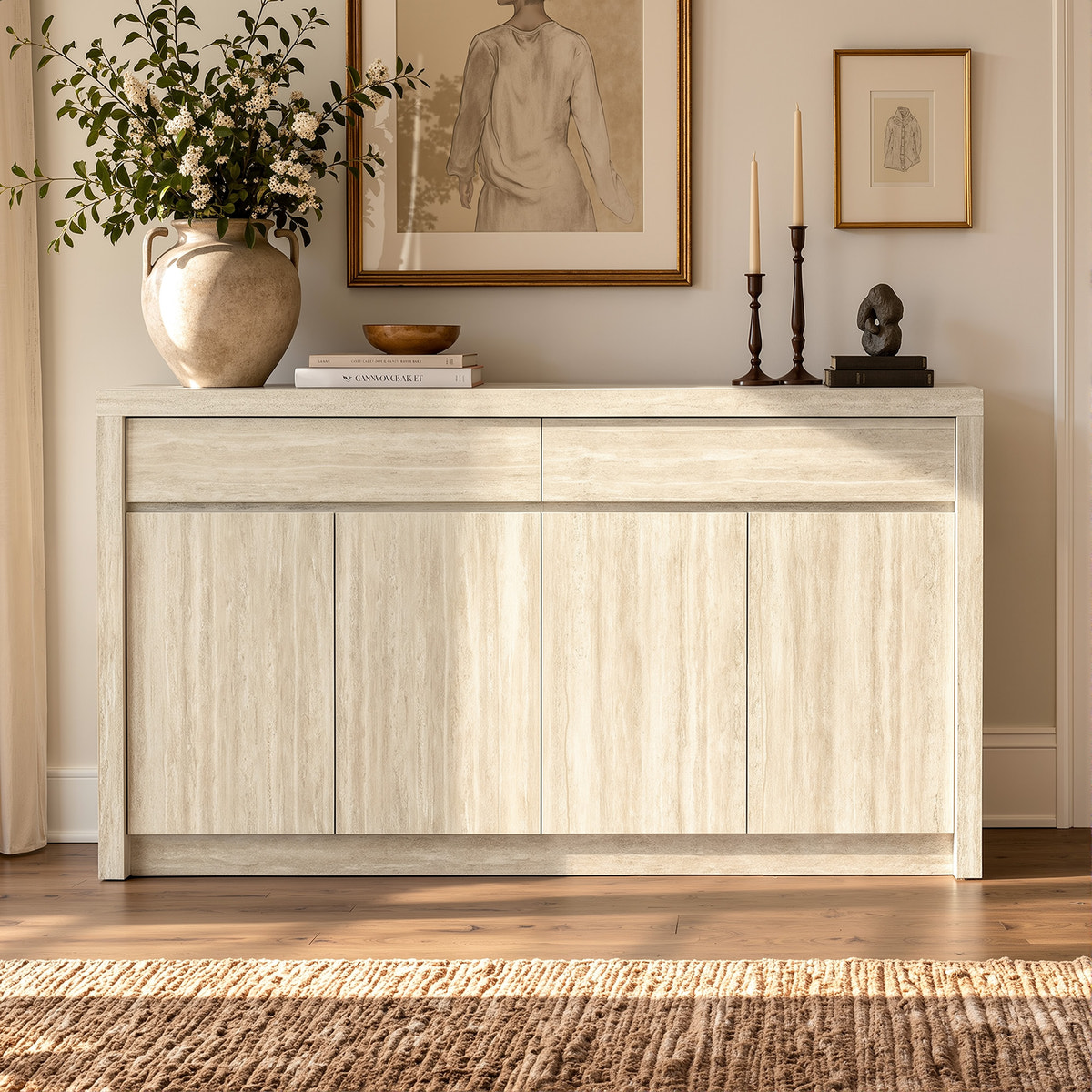 Travero Modern Buffet Sideboard