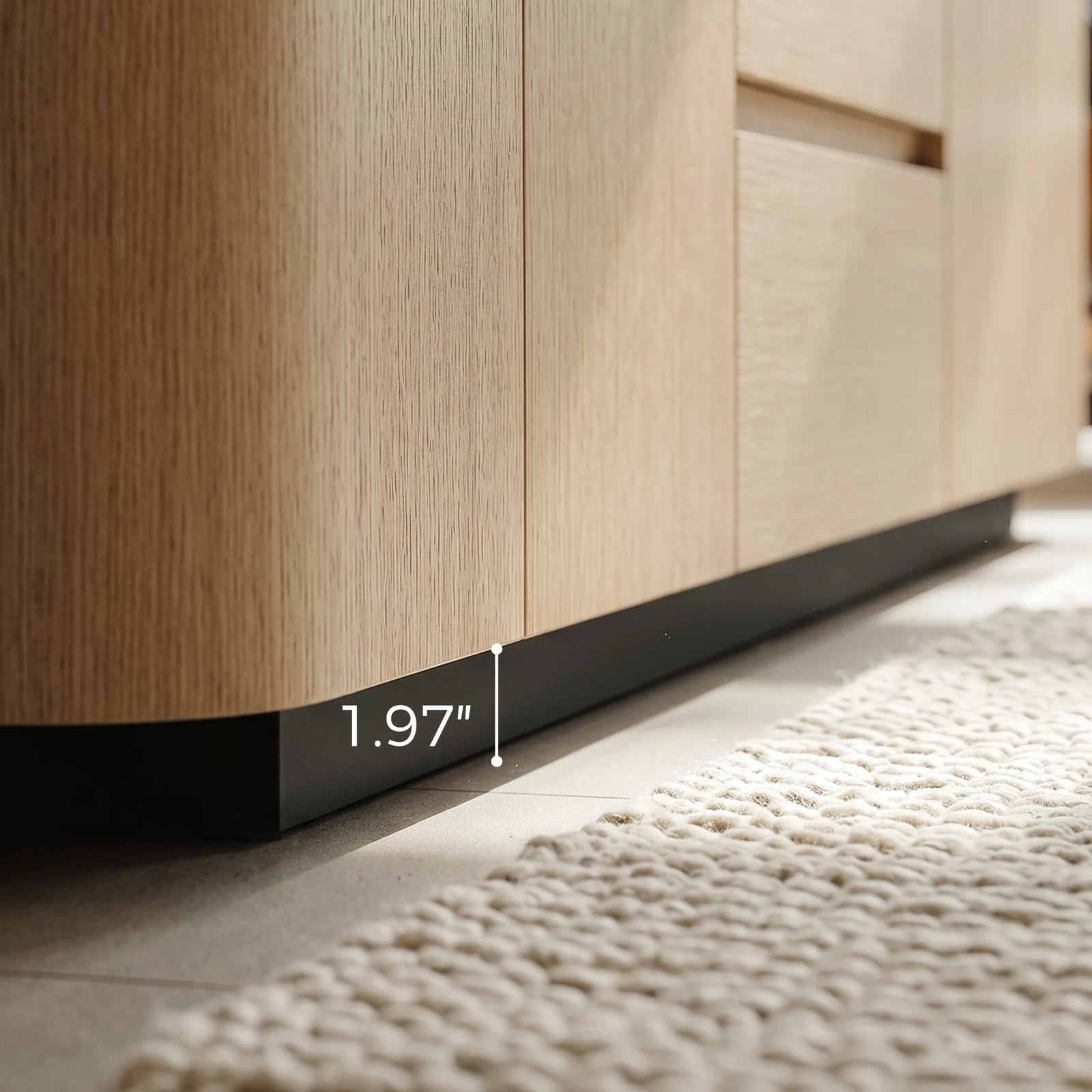 Raised Base, Smooth Drawer Access