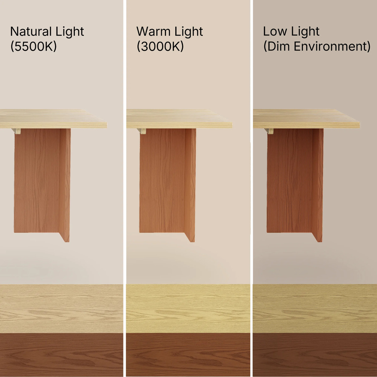 Two-Tone Dining Table Set for 8