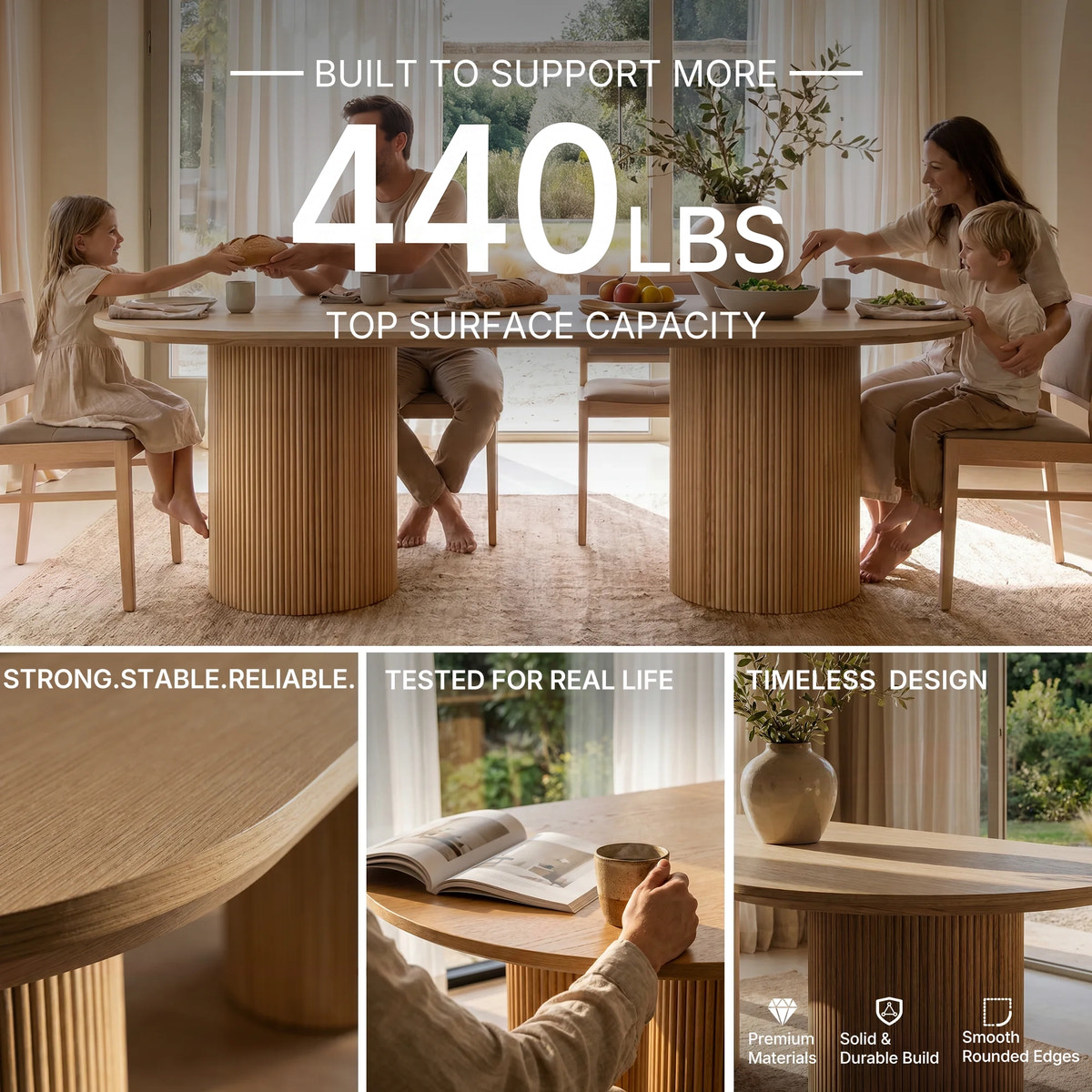 9-Piece Round Pedestal Dining Set