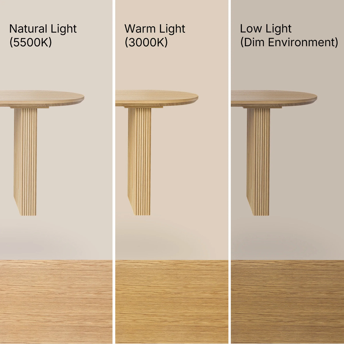 Sculpted Base Dining Table Set for 4