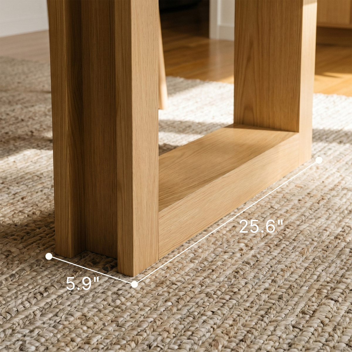 7-Piece Oak Veneer Dining Table Set