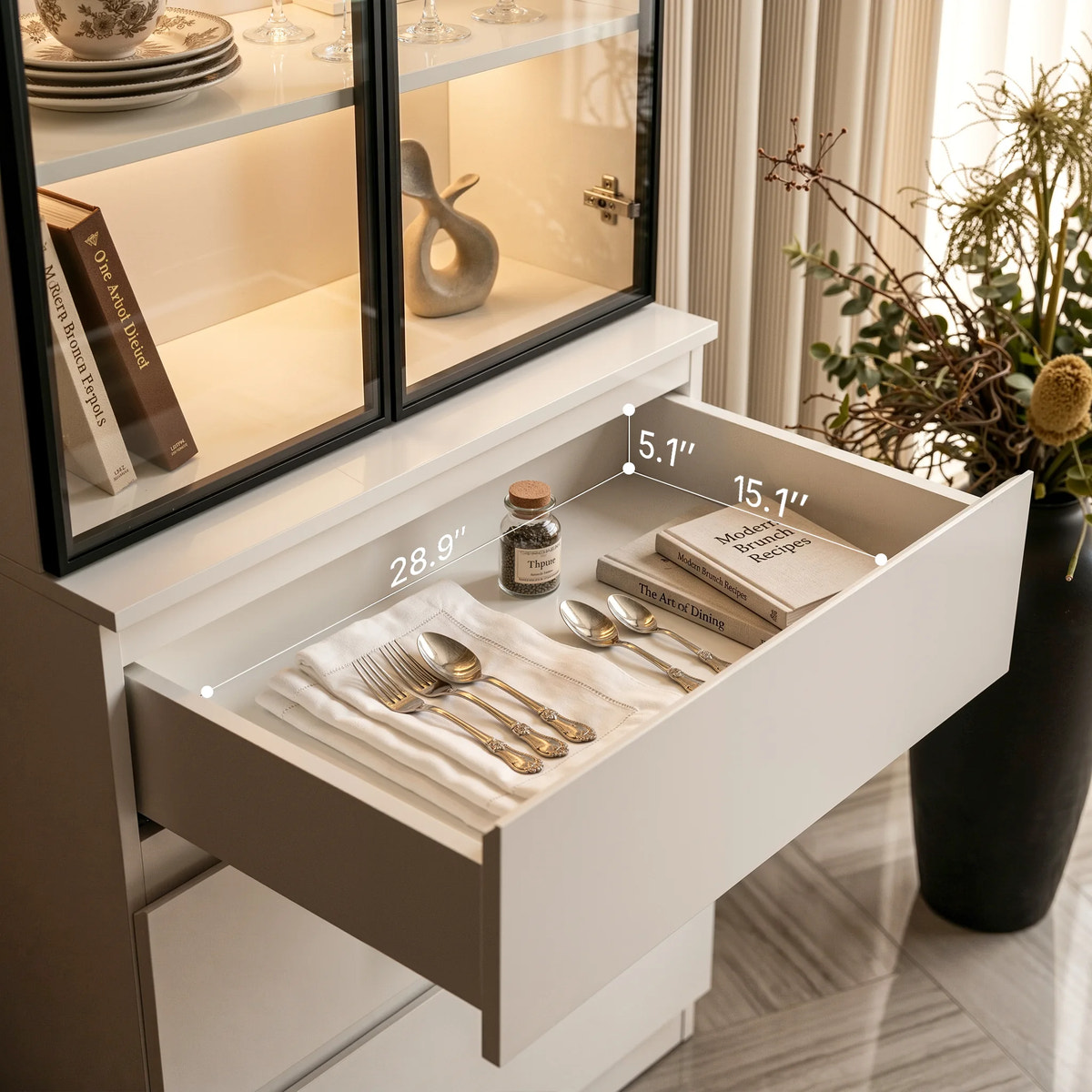 Home Bar & Beverage Storage Station