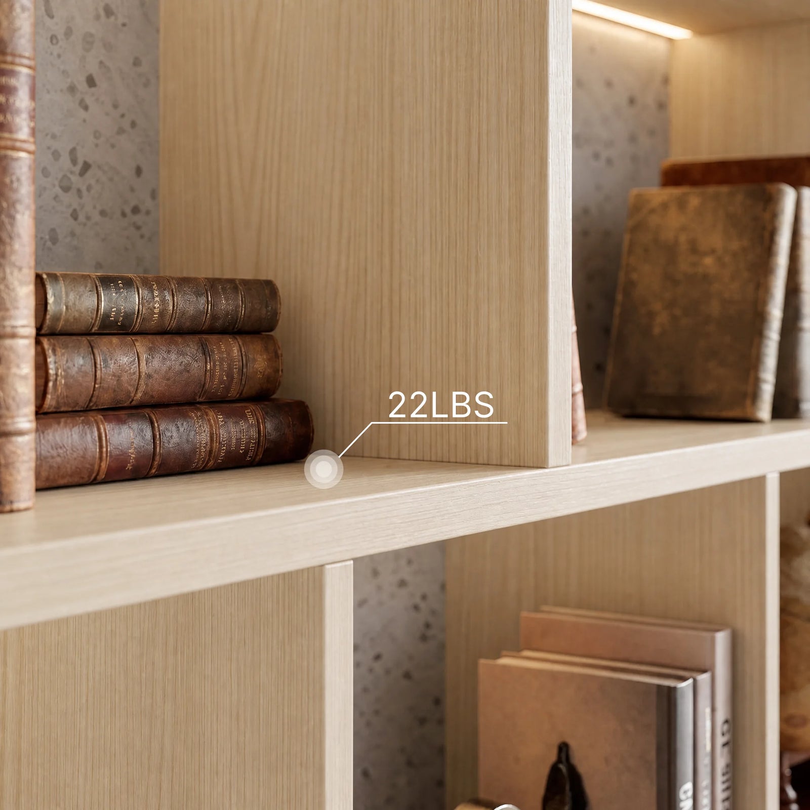 22 lbs Per Shelf