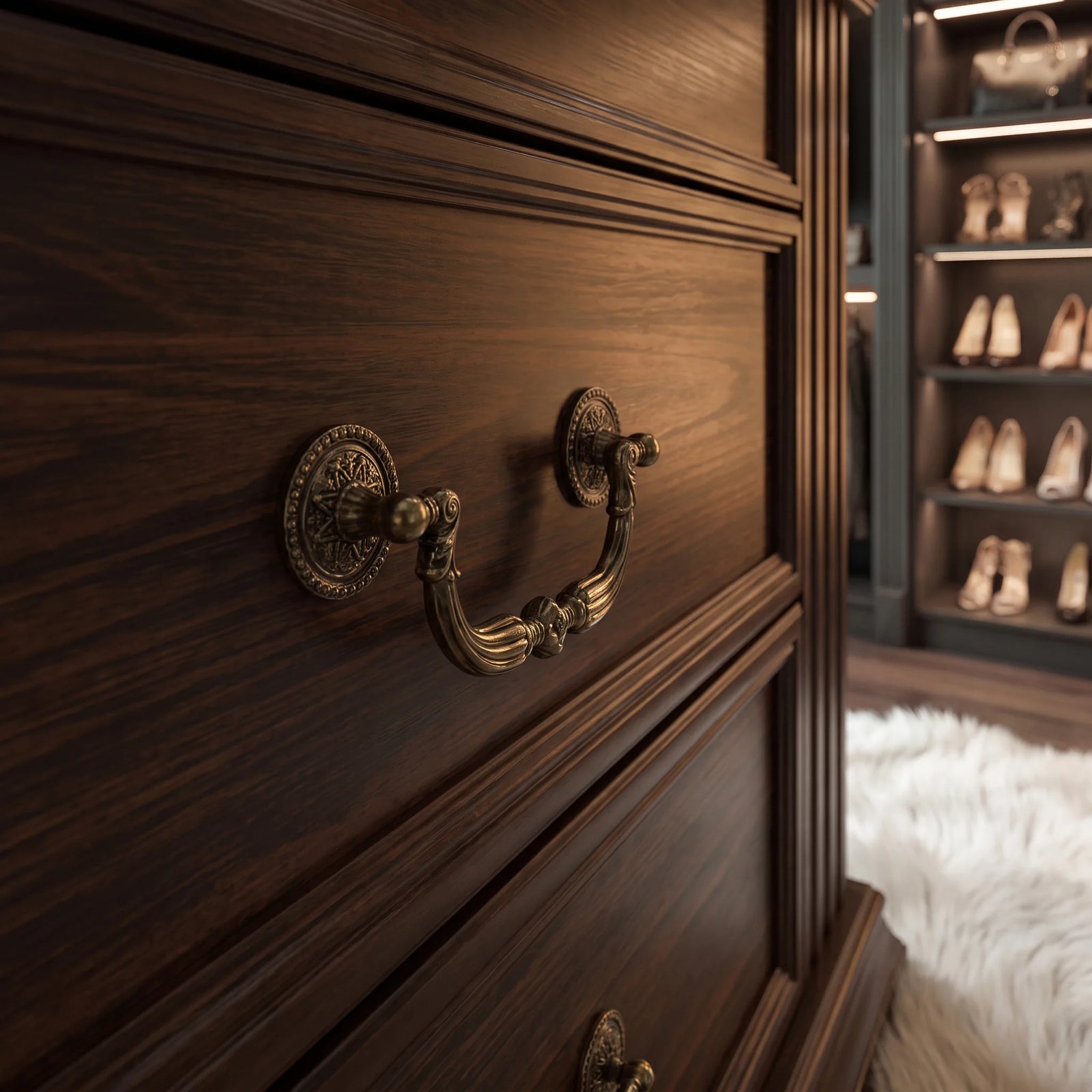 Vintage Brass Pulls, Refined Details