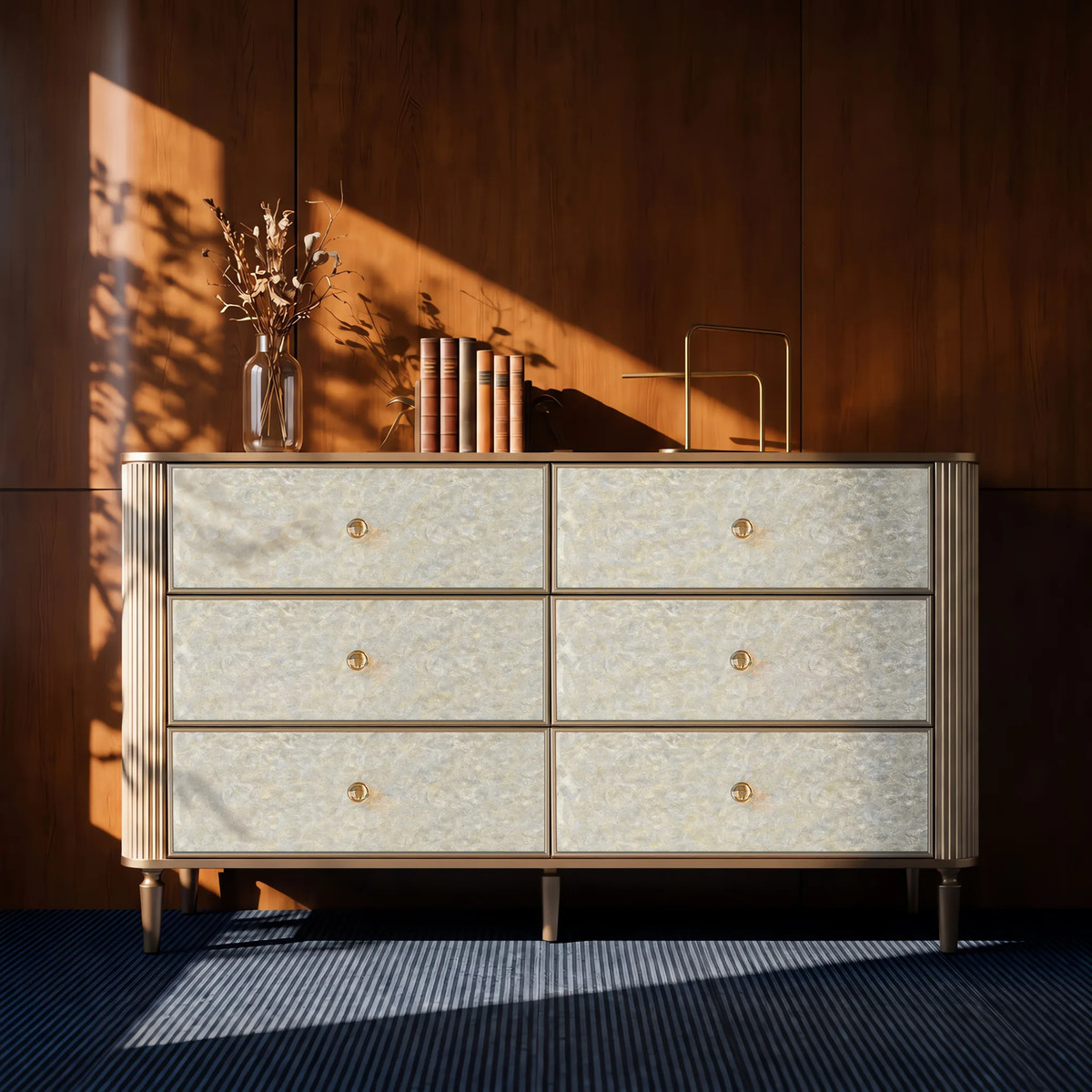 Nacre 6-Drawer Dresser