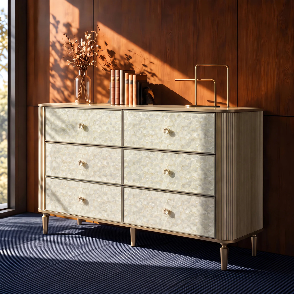 Nacre 6-Drawer Dresser