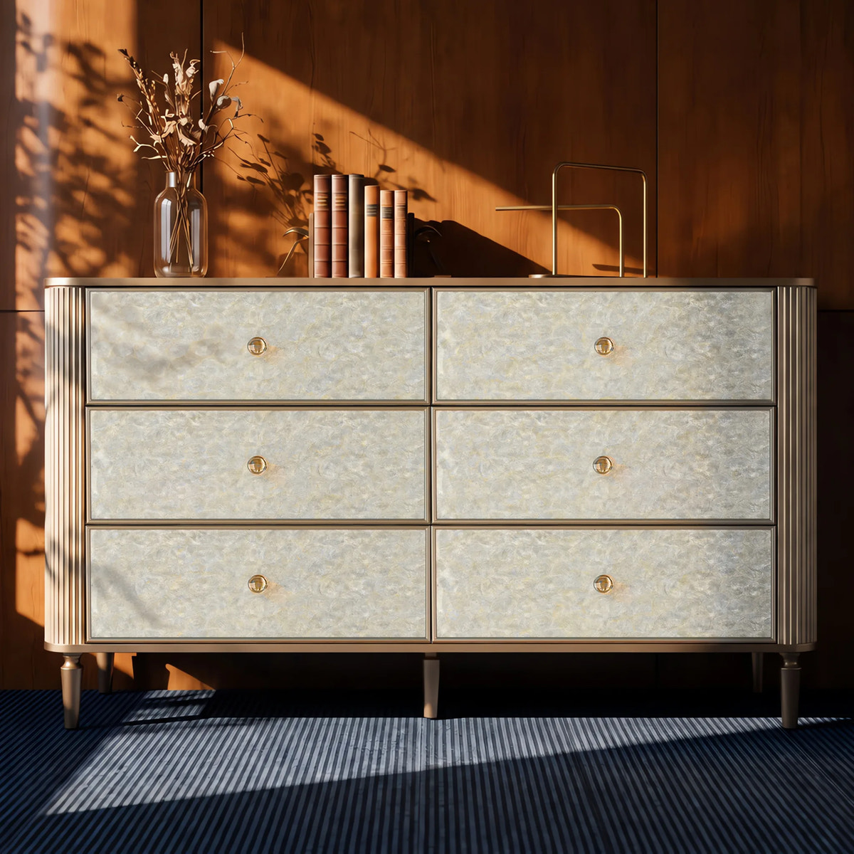 Nacre 6-Drawer Dresser