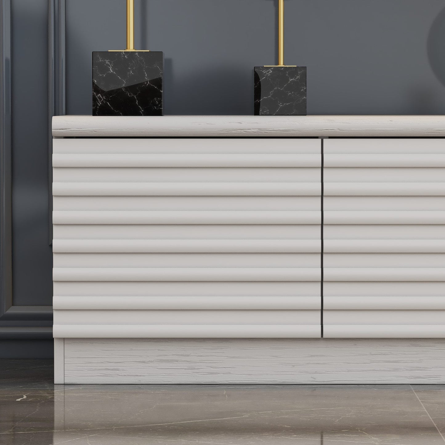 78.5'' W 3-Drawer TV Stand Media Console With 2-Cabinet