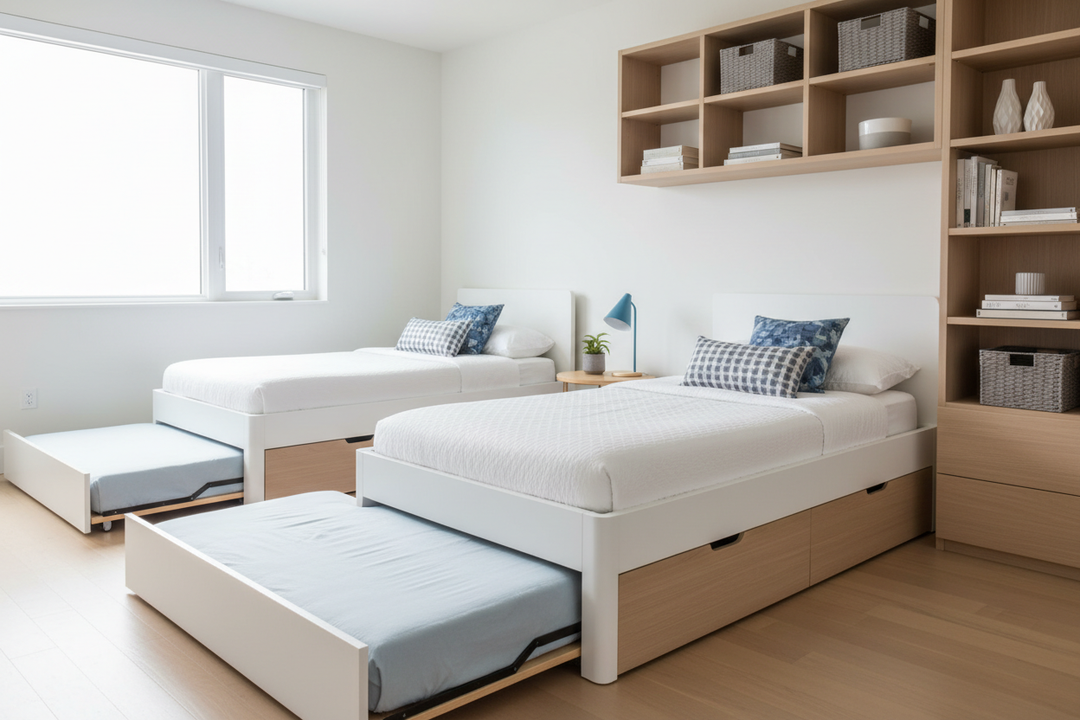 7 Smart Twin Bed and Trundle Ideas (Space-Saving)