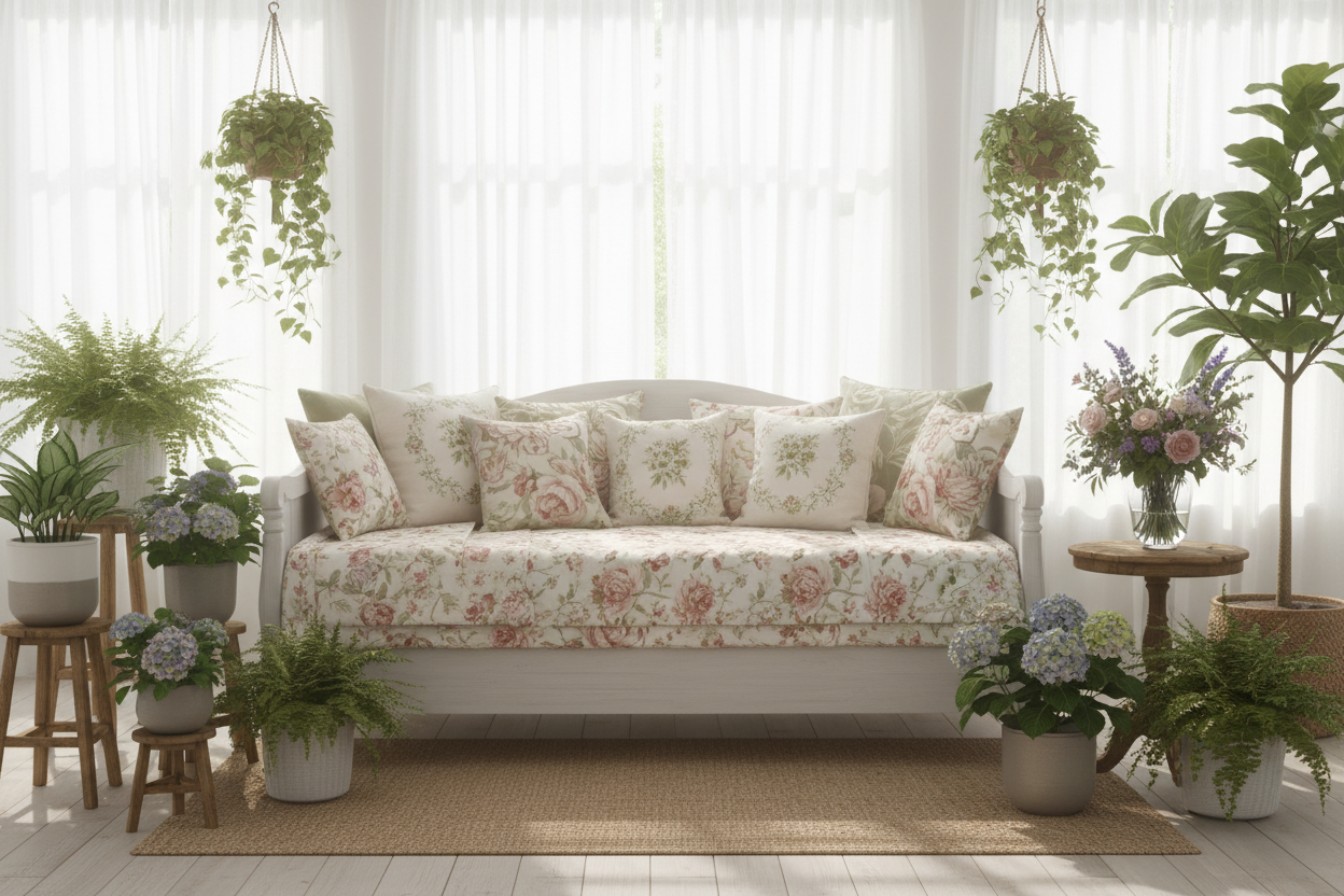 Bringing the Garden Indoors: How to Style a Floral Daybed for Maximum Charm