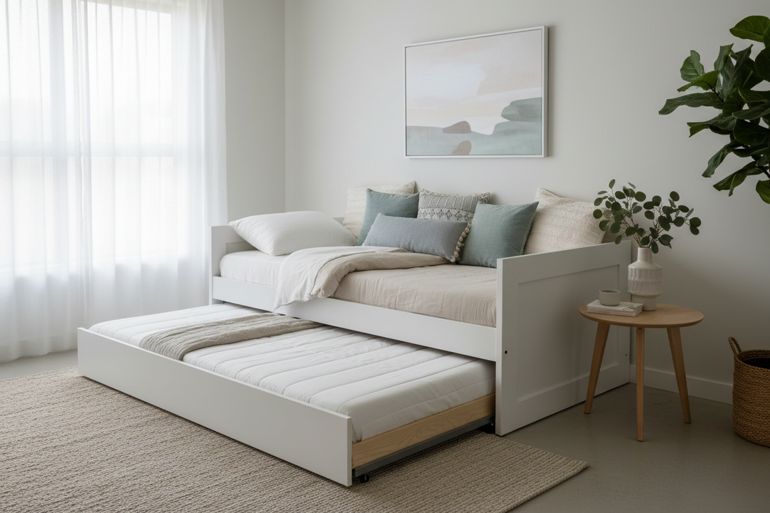 Double Duty Design: Why a White Daybed with Pop-Up Trundle Is the Ultimate Guest Room Hack