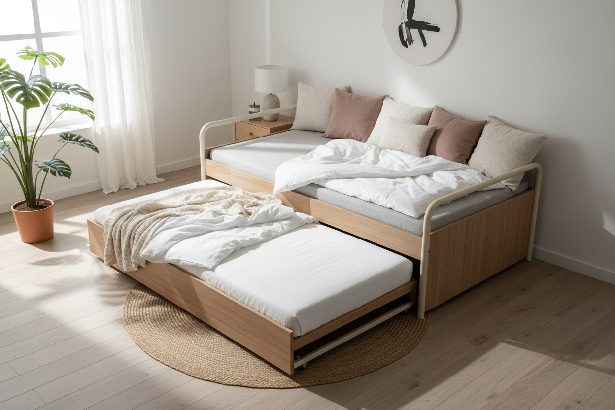 Double Your Sleeping Space: The Magic of a Daybed with Pop-Up Trundle