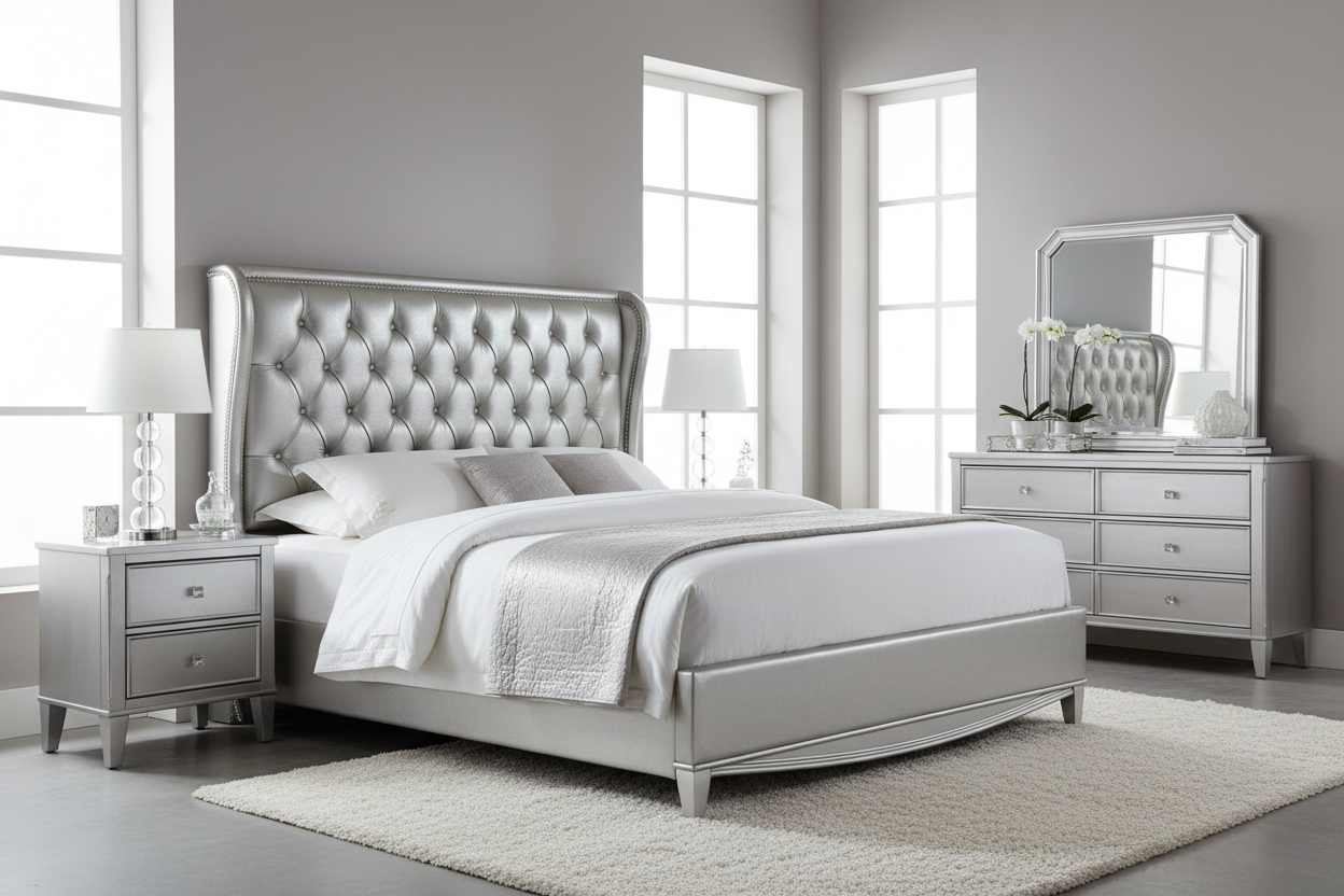 Elegant Silver Bedroom Furniture Sets for Every Style