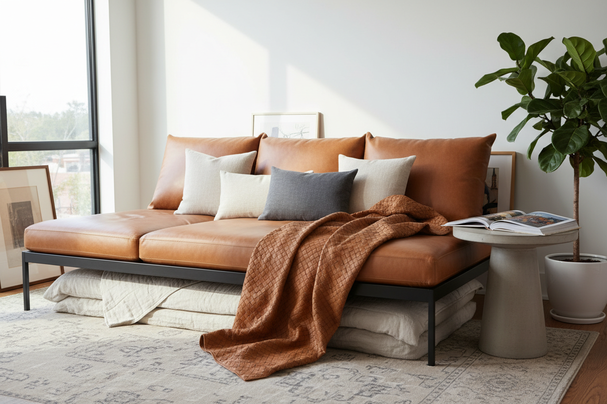 From Guest Bed to Statement Piece: Styling Your Daybed with Leather