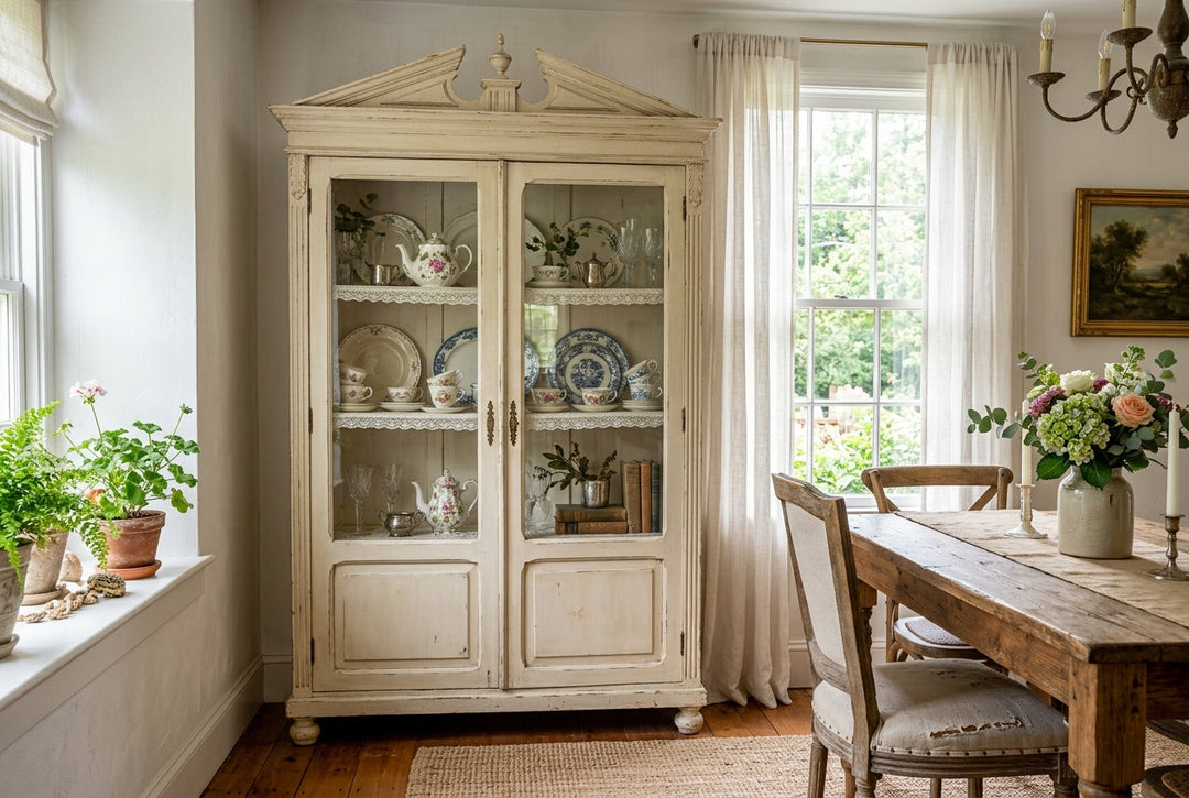 China Cabinet Shabby Chic: Styling Vintage Pieces Today