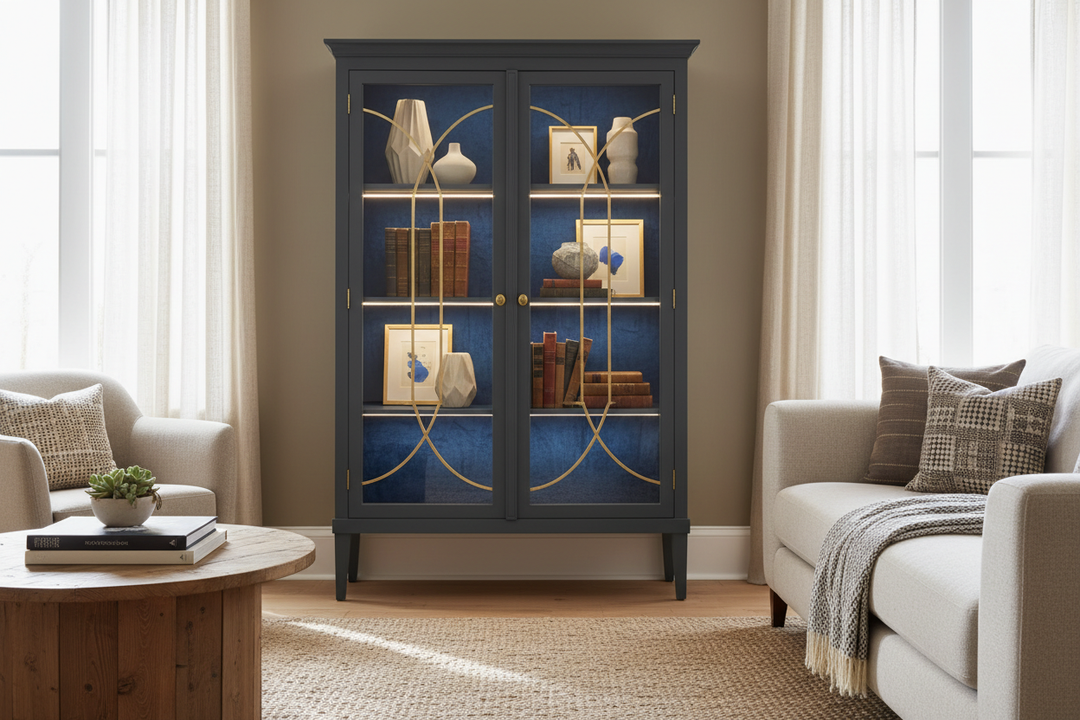 Making a display cabinet cheap look like a high-end investment