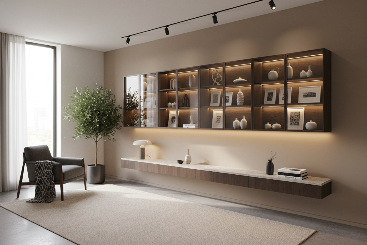 The showcase wall cabinet: Turning hallways into galleries