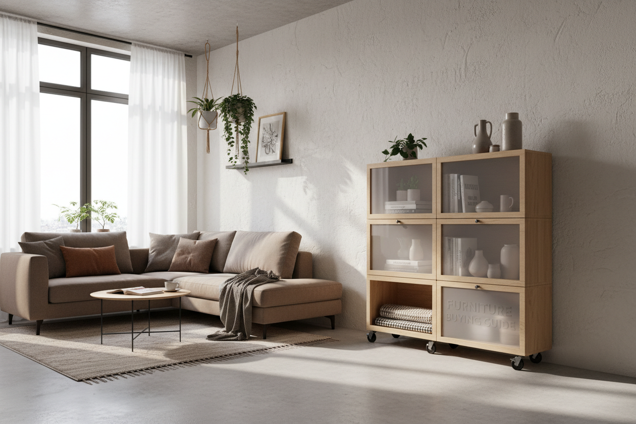 The portable display cabinet: Renter-friendly storage that adapts