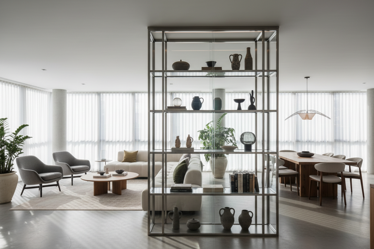 The best display cabinets: Fixing open concept floor plans