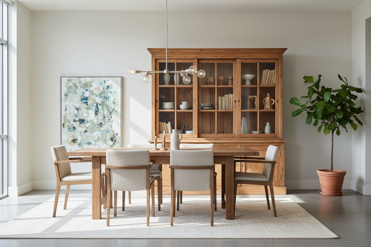 The pine display cabinet: Curing the stuffy formal dining room