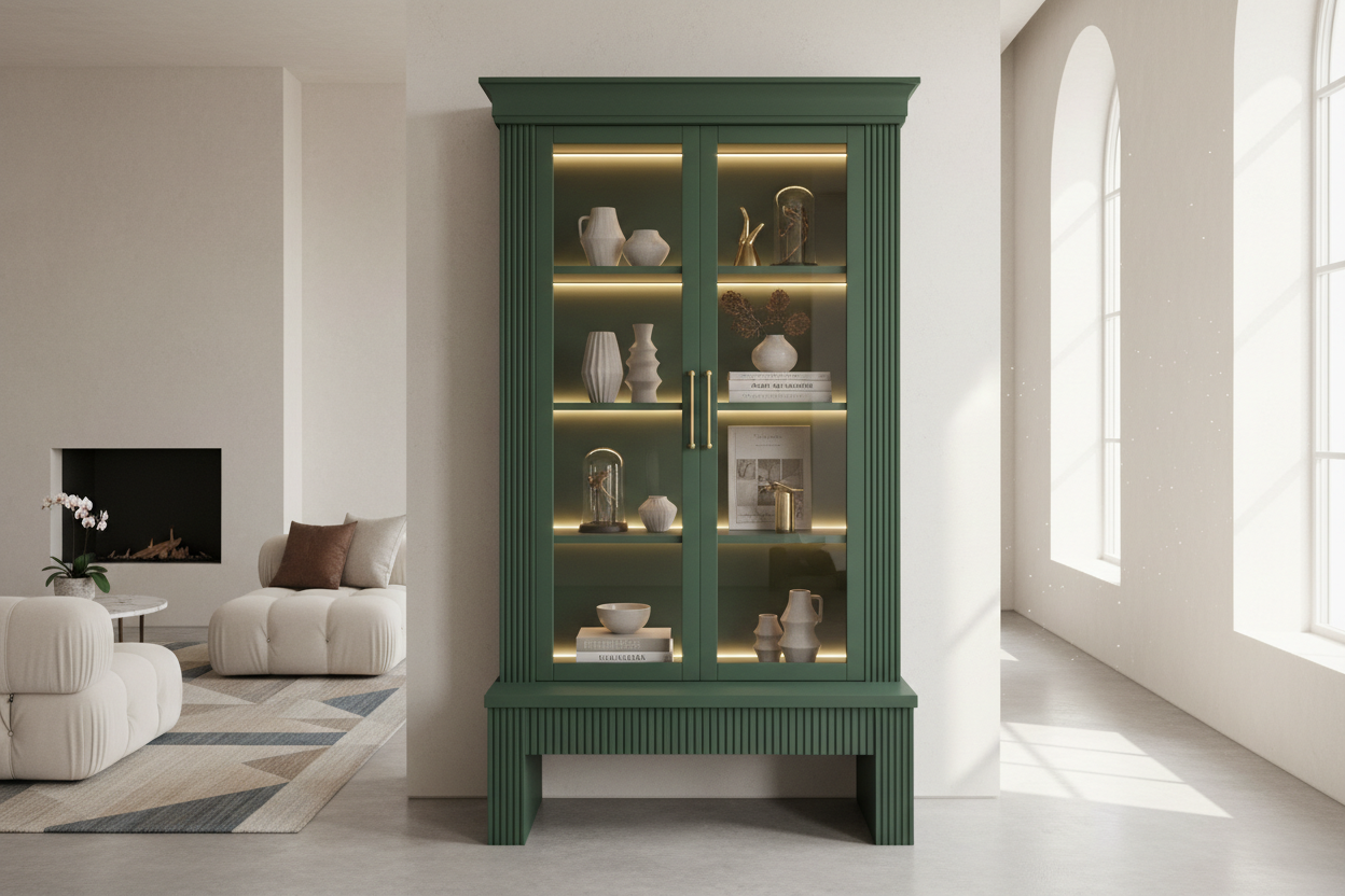 Glass Door Display Cabinet IKEA — How to Make It Look Like a Custom Piece