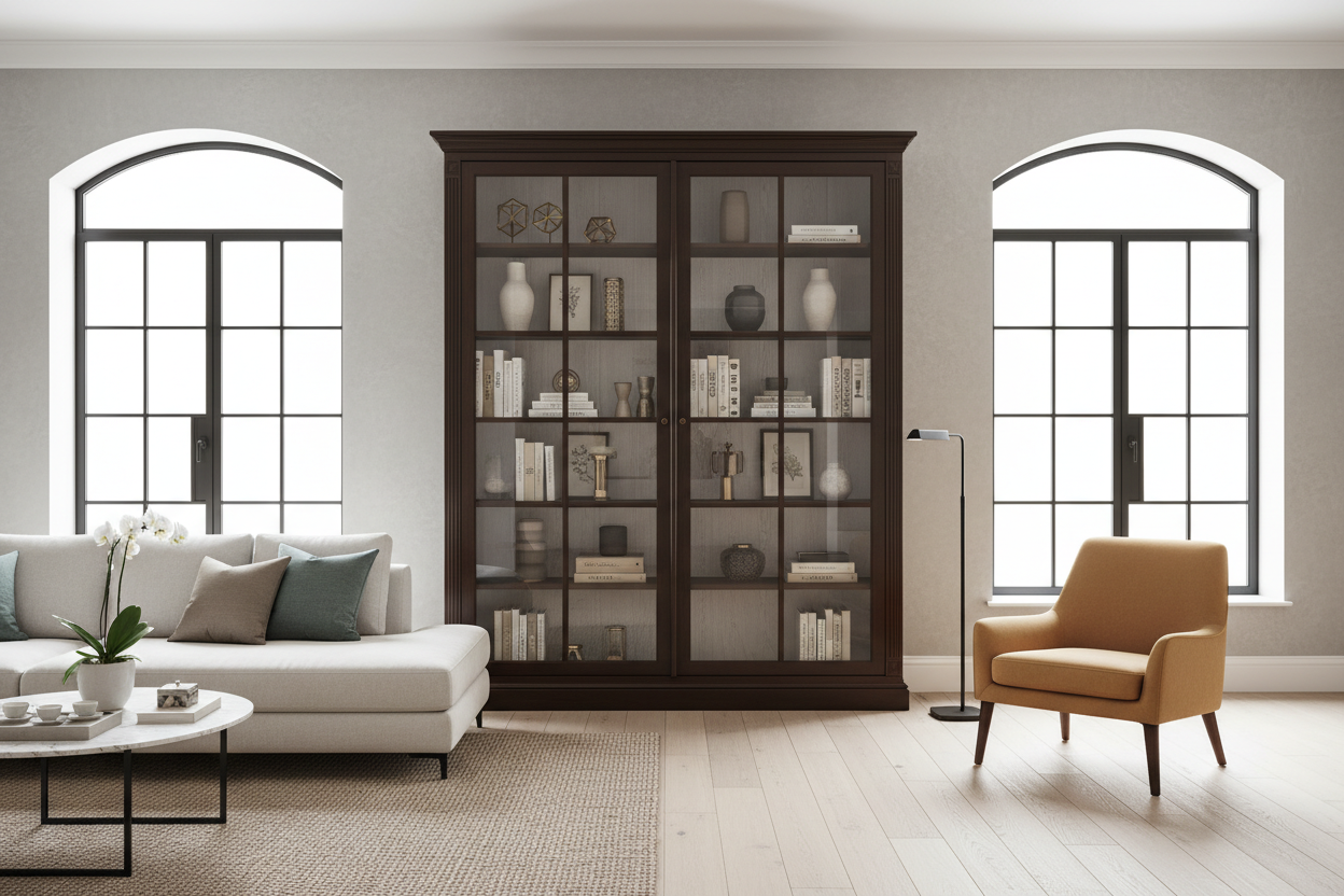 Two Door Glass Cabinet — The Designer's Secret to Curated Collections