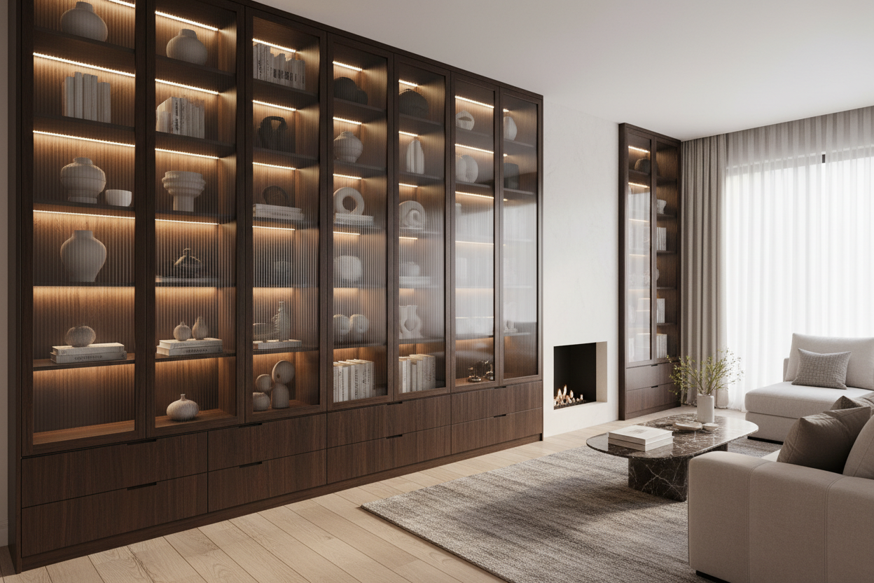 Built In Cabinet With Glass Doors — The Designer's Secret to Seamless Storage