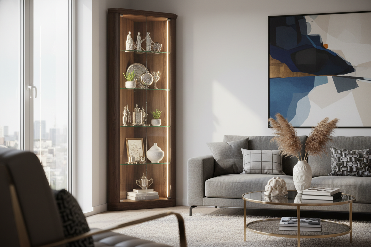 Corner Curio Cabinet With Lighting — The Space-Saving Display Solution You're Missing