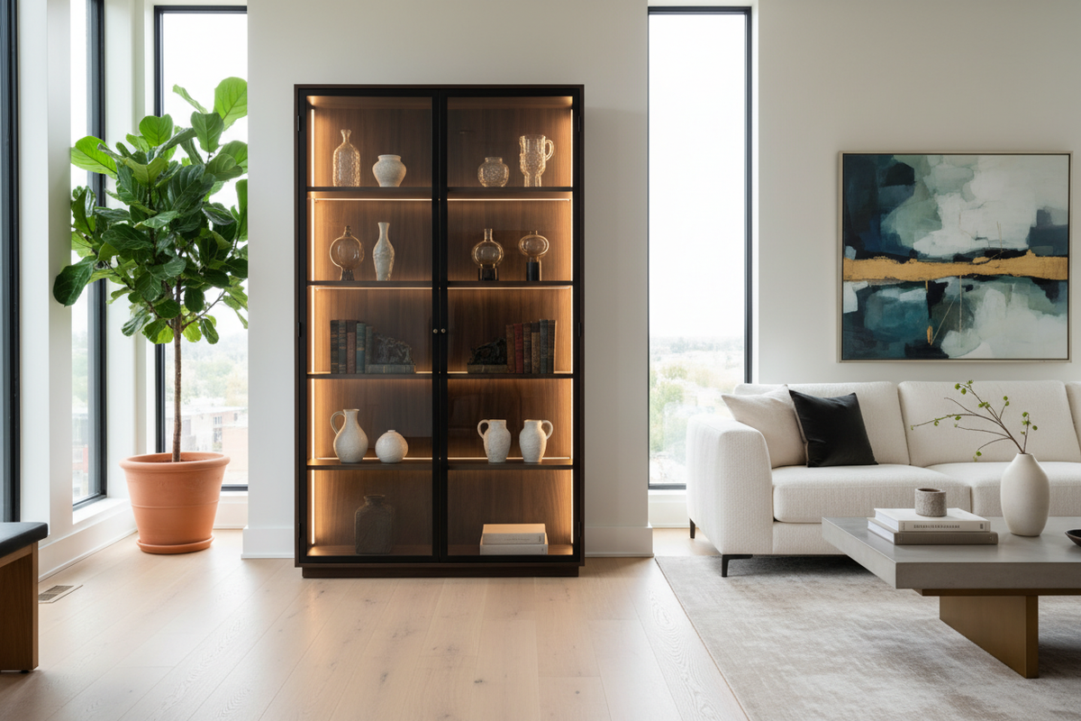 Tall Lighted Curio Cabinet — The Designer's Secret to Elevating Your Collection