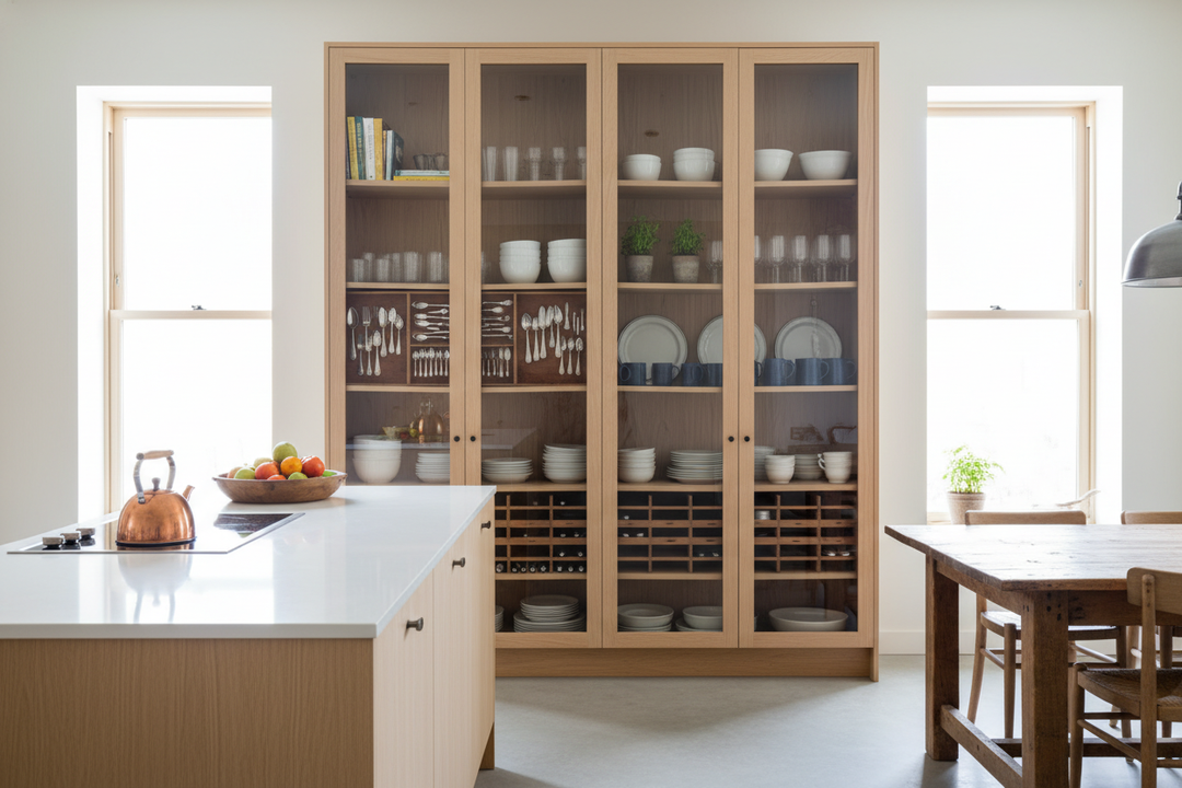 Displaying Dishes in Glass Cabinets — The Kitchen Upgrade That Actually Makes You Want to Cook