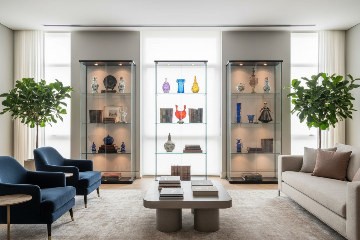 Display Cabinets Glass Door — The Lighting Mistake That's Actually Hiding Your Collection