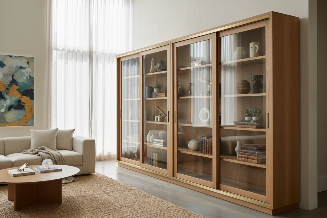 Cabinet With Sliding Glass Doors — The Display Mistake That's Actually Hiding Your Best Pieces
