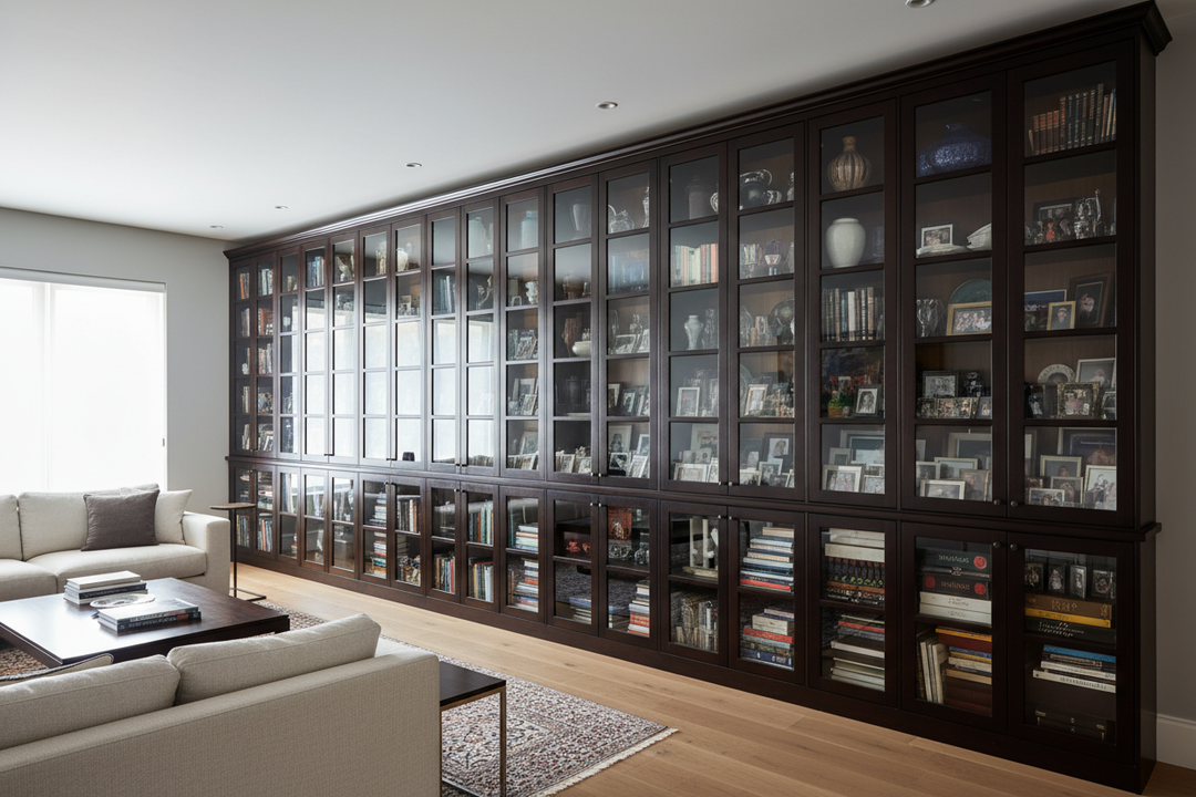 Living Room Cabinet With Glass Doors — Why Yours Might Be Making Your Space Feel Smaller
